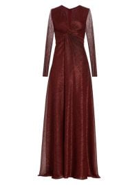 Shop Talbot Runhof Twisted Metallic-Voile Gown at Saks Fifth Avenue