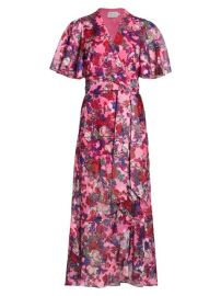 Shop Tanya Taylor Blaire Floral Midi Wrap Dress at Saks Fifth Avenue