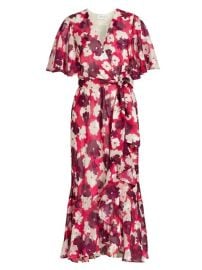 Shop Tanya Taylor Blaire Floral Wrap Dress at Saks Fifth Avenue