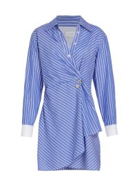 Shop Tanya Taylor Winnie Wrap Mini-Shirtdress at Saks Fifth Avenue