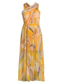 Shop Ted Baker Ansa Cross-Front Pleated Midi Dress at Saks Fifth Avenue