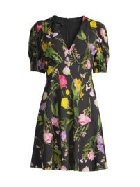 Shop Ted Baker Opallie Floral-Printed V-Neck Minidress at Saks Fifth Avenue