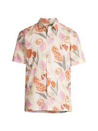 Shop Ted Baker Orva Short-Sleeve Floral Printed Shirt at Saks Fifth Avenue