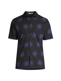 Shop Ted Baker Paden Abstract Floral-Print Short-Sleeve Shirt at Saks Fifth Avenue