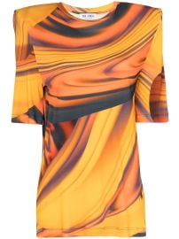 Shop The Attico Bella abstract-print T-shirt with Express Delivery - at Farfetch