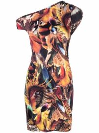 Shop The Attico abstract print minidress with Express Delivery - at Farfetch