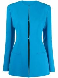 Shop The Attico round neck hook blazer jacket with Express Delivery - at Farfetch