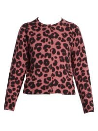 Shop The Marc Jacobs The Leopard Print Wool Cardigan at Saks Fifth Avenue