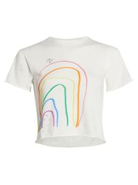 Shop The Row Rainbow Cropped T-Shirt at Saks Fifth Avenue