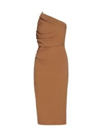 Shop The Sei Asymmetric Stretch-Crepe Knee-Length Dress at Saks Fifth Avenue