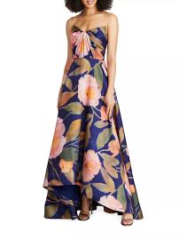 Shop Theia Emilia Strapless Mikado Gown at Saks Fifth Avenue