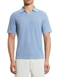 Shop Theory Birke Linen Polo Shirt at Saks Fifth Avenue