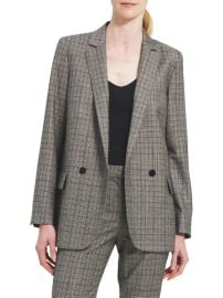 Shop Theory Double-Breasted Wool Blazer at Saks Fifth Avenue