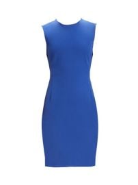 Shop Theory Double Stretch Sleeveless Sheath Dress at Saks Fifth Avenue