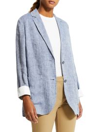 Shop Theory Hemp Single-Breasted Jacket at Saks Fifth Avenue