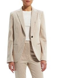 Shop Theory Houndstooth Single-Breasted Blazer at Saks Fifth Avenue