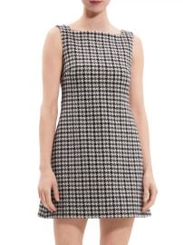 Shop Theory Houndstooth Wool Minidress at Saks Fifth Avenue