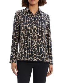 Shop Theory Leopard Long-Sleeve Shirt at Saks Fifth Avenue