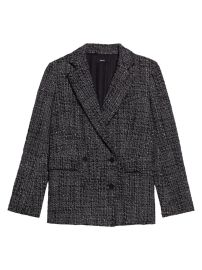 Shop Theory Piazza Tweed Double-Breasted Jacket at Saks Fifth Avenue