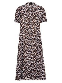 Shop Theory Printed Silk Midi Shirtdress at Saks Fifth Avenue