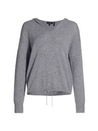 Shop Theory Relaxed V-Neck Cashmere Hoodie at Saks Fifth Avenue