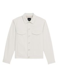 Shop Theory River Twill Trucker Jacket at Saks Fifth Avenue