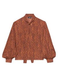 Shop Theory Silk Blouson Sleeve Top at Saks Fifth Avenue