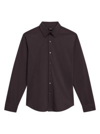 Shop Theory Sylvain Structure Knit Shirt at Saks Fifth Avenue