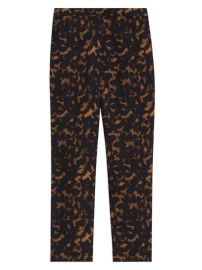 Shop Theory Tortoise-Print Slim High-Rise Cropped Pants at Saks Fifth Avenue