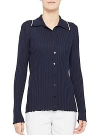 Shop Theory Wool Knit Polo at Saks Fifth Avenue