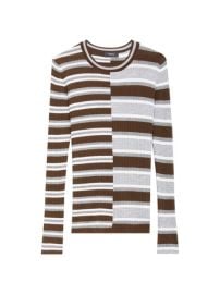 Shop Theory Wool Multi-Stripe Sweater at Saks Fifth Avenue