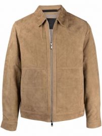 Shop Theory leather shirt jacket with Express Delivery - at Farfetch