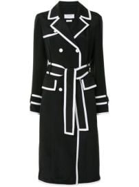 Shop Thom Browne double-breasted silk coat with Express Delivery - at Farfetch