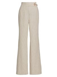 Shop Toccin Abigail Linen-Blend Grommet Pants at Saks Fifth Avenue