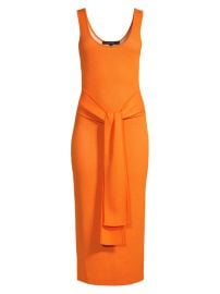 Shop Toccin Lucy Tie-Front Midi-Dress at Saks Fifth Avenue