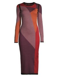 Shop Toccin Nora Colorblocked Midi Dress at Saks Fifth Avenue