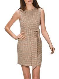 Shop Toccin Plaid Tie-Waist Dress at Saks Fifth Avenue