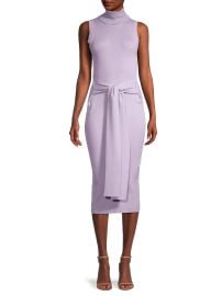 Shop Toccin Rib-Knit Tie-Front Midi-Dress at Saks Fifth Avenue