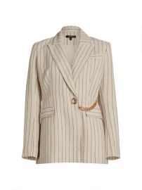 Shop Toccin Sunny Linen-Blend Grommet Blazer at Saks Fifth Avenue