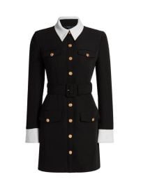 Shop Toccin Valerie Belted Button-Up Minidress at Saks Fifth Avenue