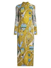 Shop Tory Burch Printed Mock neck Dress at Saks Fifth Avenue