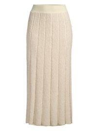 Shop Tory Burch Rib-Knit Midi-Skirt at Saks Fifth Avenue