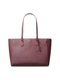 Shop Tory Burch Robinson Leather Tote at Saks Fifth Avenue