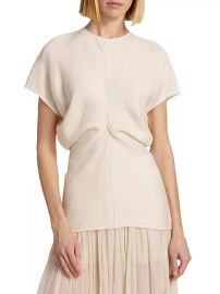 Shop Toteme Crinkled Slouch-Waist Top at Saks Fifth Avenue