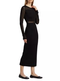 Shop Toteme Semi-Sheer Knit Cocktail Dress at Saks Fifth Avenue