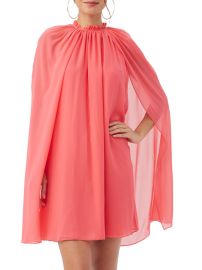 Shop Trina Turk Alynn Silk Sleeveless Cape Minidress at Saks Fifth Avenue