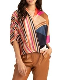 Shop Trina Turk Concourse Mix Print Blouse at Saks Fifth Avenue