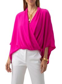 Shop Trina Turk Concourse Satin-Back Crepe Top at Saks Fifth Avenue