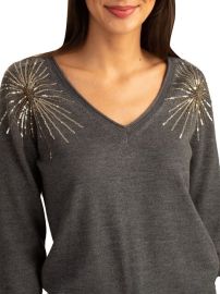 Shop Trina Turk Evangeline Embellished Sweater at Saks Fifth Avenue