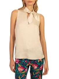 Shop Trina Turk Mayra Silk-Blend Sleeveless Top at Saks Fifth Avenue